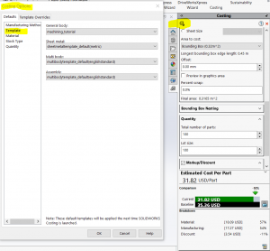 مرور کلی بر SOLIDWORKS Costing