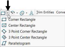 دستور Rectangle Tool