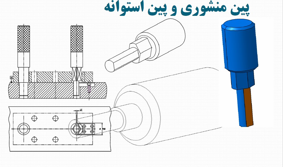 پین منشوری و پین استوانه‌ای